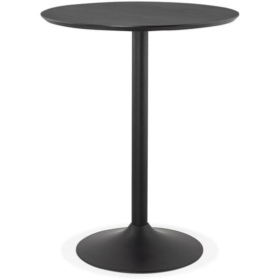 Mange-debout / table haute OSTERIA noire - Ø 90 cm