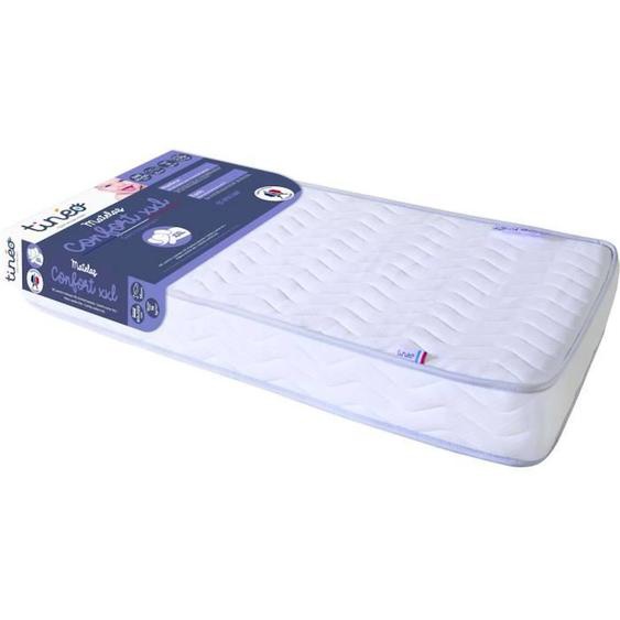 Matelas Bébé Confort Xxl 60x120x15cm - Sans Traitement - Fabriqué En France - Garantie 2 Ans Blanc