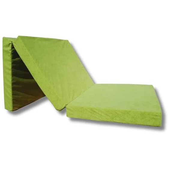 Matelas dappoint pliant 198 x 80 x 10 cm - choix des couleurs (Vert pomme)