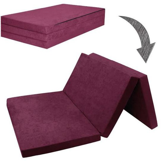 Matelas dappoint pliant - FORTISLINE - 2 places - Violet - Prune - Essentiel