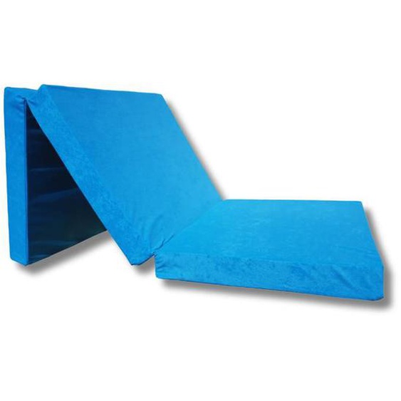 Matelas dappoint pliant - NATALIA SPZOO - 1 personne - BLEU - 10 cm - Mousse polyuréthane - Ferme