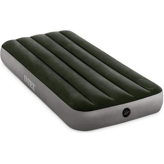 Matelas gonflable Airbed 1 place avec gonfleur intégré Vert