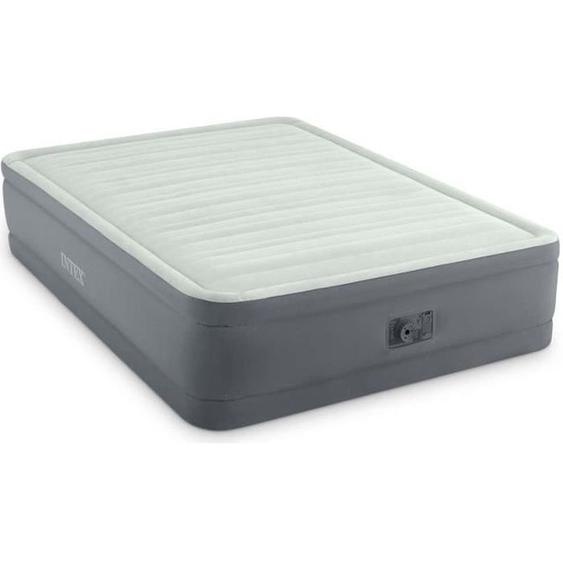 Matelas gonflable - INTEX - PremAire I Fiber Tech - 2 places - Gris