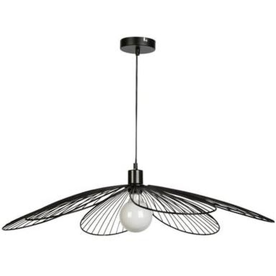 Mathias - Suspension FLORA en métal Noir, compatible culot E27, 25W - SUSFLORAND79