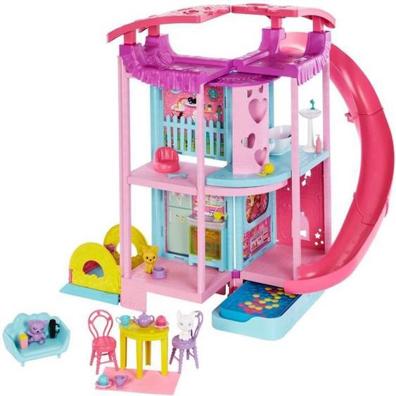 Mattel Lincroyable Maison De Chelsea Et Ses Animaux Barbie®, 50 Cm Rose