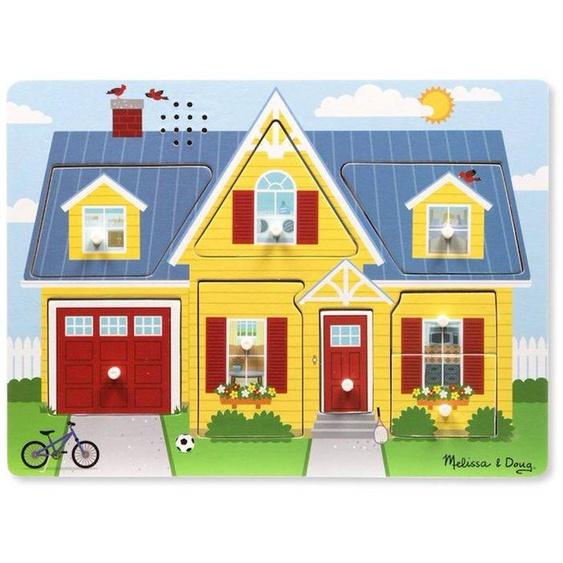 Melissa & Doug - Puzzle Sonore Autour De La Maison Jaune