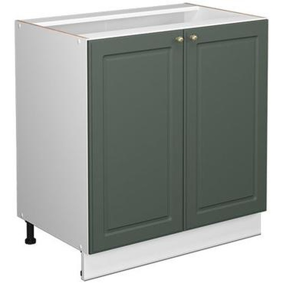 Meuble bas sous-évier Fame-Line, 80 cm avec étagère, PT Marbre, Vert Or Campagne, Vicco