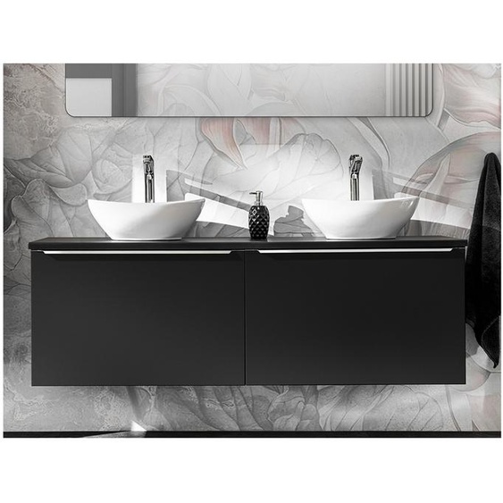 Bobochic - Meuble de salle de bain 160 cm LAYA noir