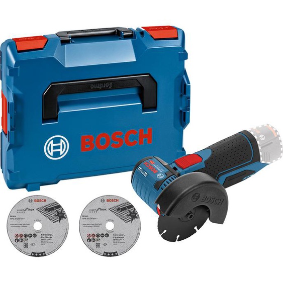 Meuleuse dangle sans fil GWS 12V-76 (sans batterie ni chargeur) en coffret L-BOXX - BOSCH - 06019F2003