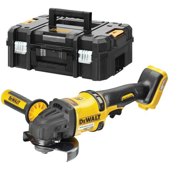 Meuleuse dangle 54V XR Flexvolt BL 125mm (sans batterie ni chargeur) en coffret T-Stak II - DEWALT - DCG418NT-XJ