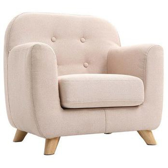 Miliboo - Fauteuil enfant scandinave rose poudré NORKID