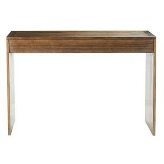 MILO  Console en mindi massif finition noyer 120 cm