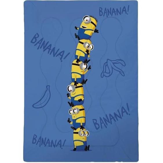 Minions 2 Couette Banana - 140 X 200 Cm Bleu