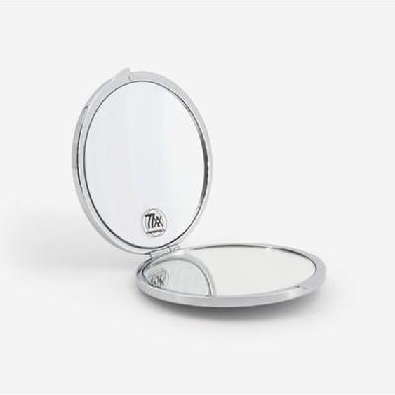 Miroir de poche rond chrome brillant - Pocket