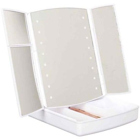 Miroir Led tiroir De Rangement 24cm Blanc - Paris Prix