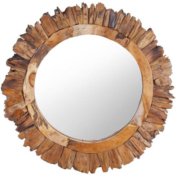 Miroir mural 60 cm Teck Rond