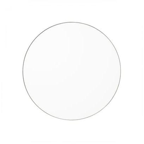 Miroir Mural Circum Clear et Bord Gris Taupe XSmall Rond Diam 50 cm