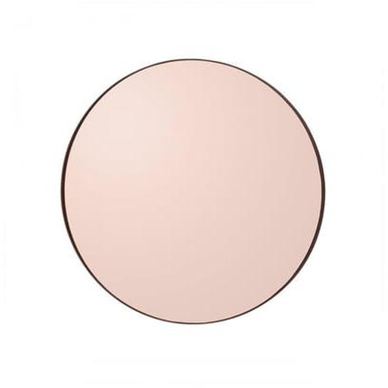 Miroir Mural Circum Teinté Rose XSmall Rond Diam 50 cm