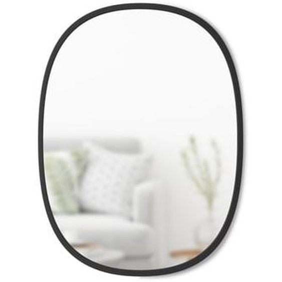 Miroir mural oval contour caoutchouc