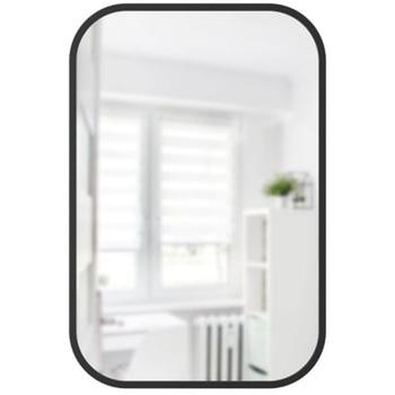 Miroir rectangle contour caoutchouc 61x91cm