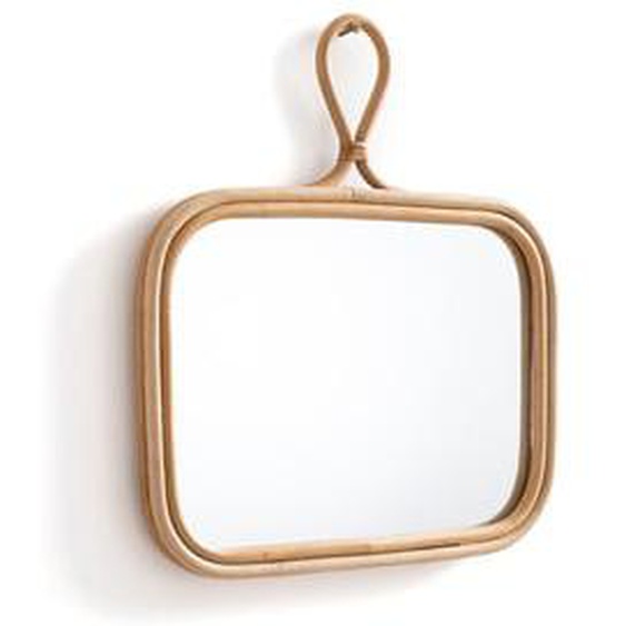 Miroir rectangulaire en rotin 38x35 cm, Nogu