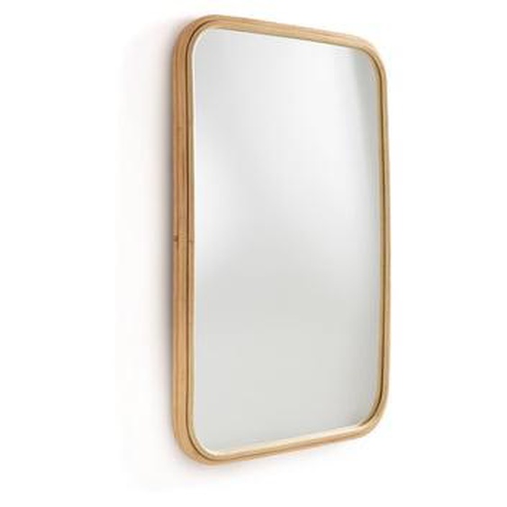 Miroir rectangulaire en rotin 60x90 cm, Nogu