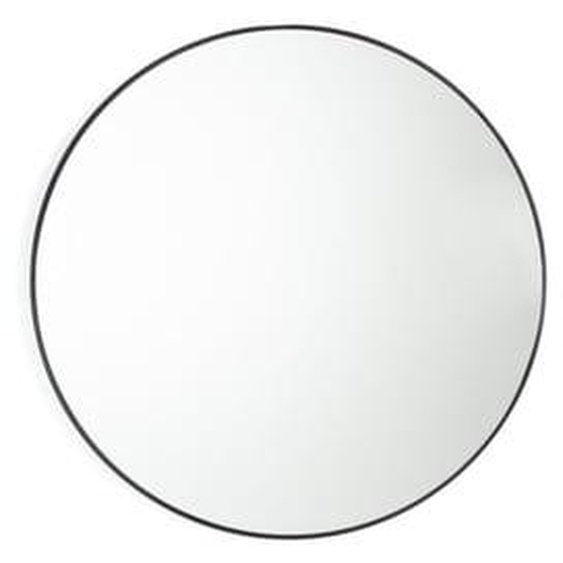 Miroir rond en métal acier Ø60 cm, Iodus