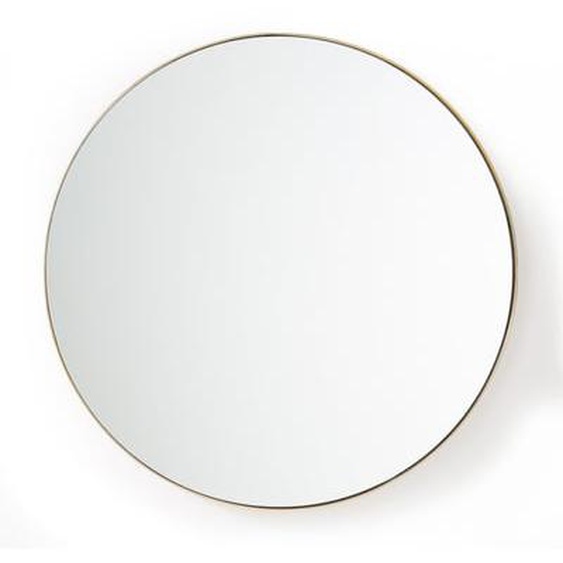 Miroir rond en métal acier Ø90 cm, Iodus