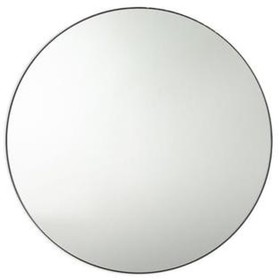 Miroir rond en métal acier Ø90 cm, Iodus