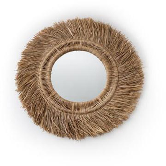 Miroir rond en rotin et sisal Ø100 cm, Loully