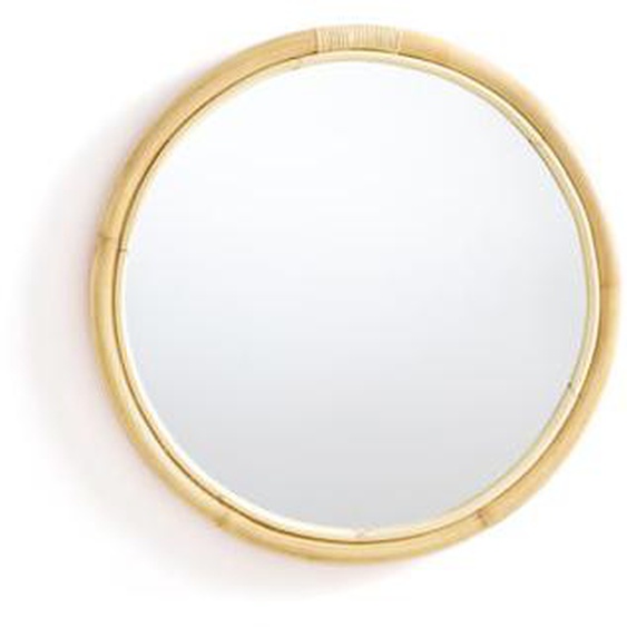 Miroir rond en rotin Ø60 cm, Nogu