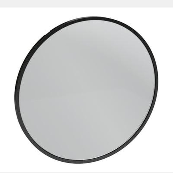 Miroir rond Silhouette 50 cm noir satiné