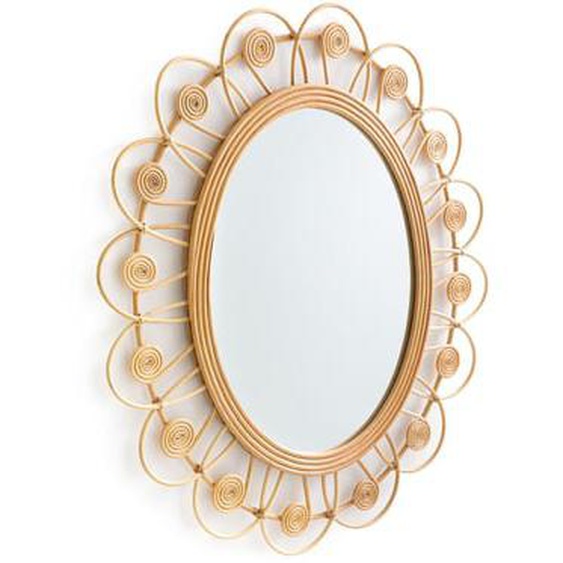 Miroir rotin forme fleur H93 cm, Ramza