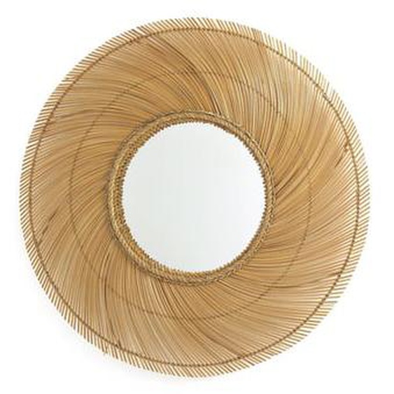 Miroir XXL bâton de noix de coco ø 90cm Tiara