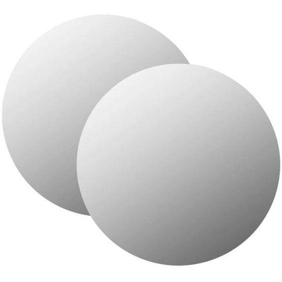 Miroirs muraux 2 pcs 60 cm Rond Verre