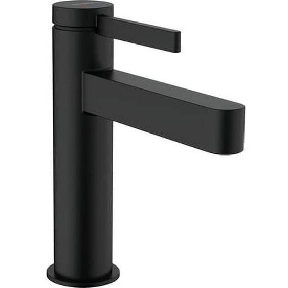 Mitigeur de lavabo 110 CoolStart, bonde Push-Open Finoris noir mat