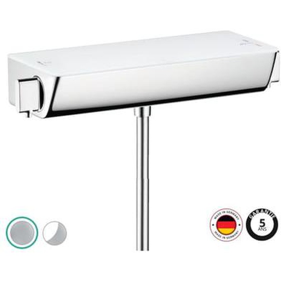 Mitigeur douche thermostatique Ecostat Select blanc chromé