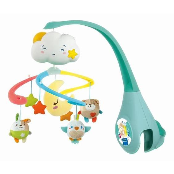 Mobile - Clementoni - Sweet Dream Cot - Musique, Rotation Et Peluches Douces Blanc