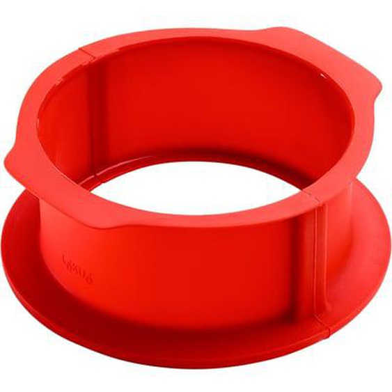 Moule à charlotte démontable Gourmet céramique et silicone rouge