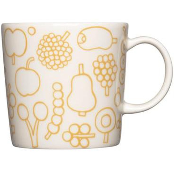 Mug Frutta Yellow en porcelaine jaune 30 cl