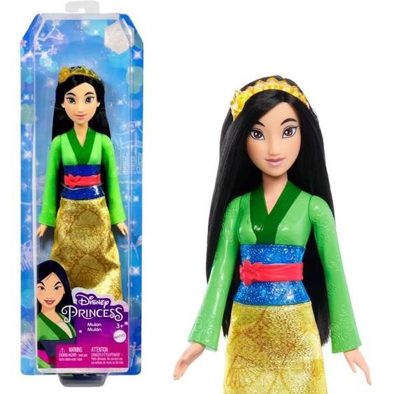 Mulan Poupée 29 Cm, Mattel Poupée Disney Princesses Habillage Et Accessoires Hlw14 Jaune