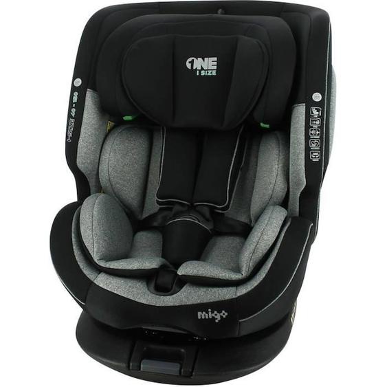 Nania Siège Auto One Isofix, Groupe 0/1/2/3, De 0 À 12 Ans, 0-36 Kg, 40-150 Cm, R 129 - Pivotant - Noir Noir