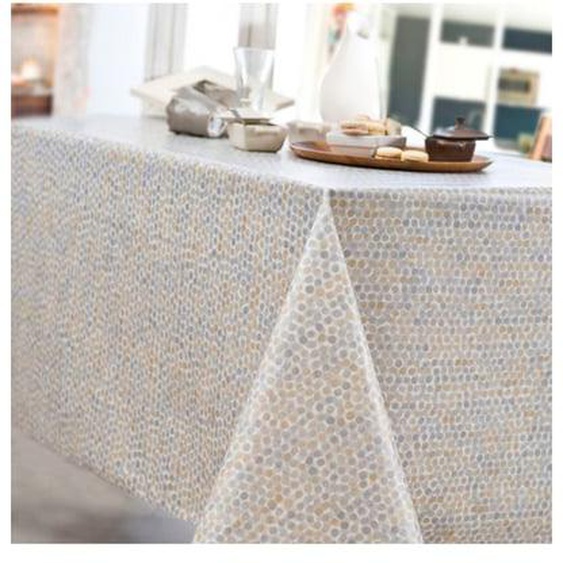 Nappe coton enduit acrylique PERLE