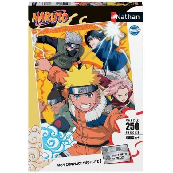 Nathan - Puzzle 250 Pièces - Naruto À Lacadémie Des Ninjas Jaune