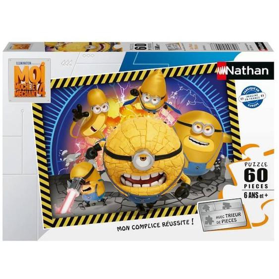 Puzzle Les Mega Minions 60 Pcs - Nathan - Ravensburger - Enfant - Dessins Animés Et Bd Multicolore