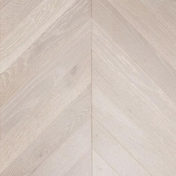 Naturasol - Parquet Contrecollé - Chêne - Point de Hongrie- Elysée- Verni brossé-Gris- larg. 9,2 cm