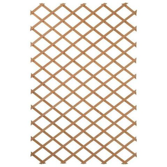 Nature - Treillis extensible en bois l 100x200cm - Marron