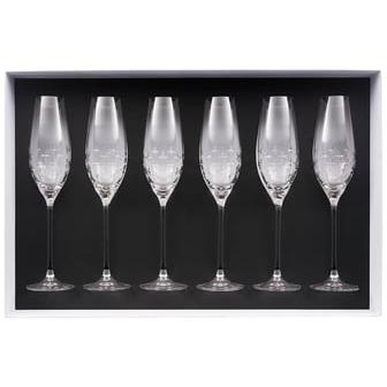 Coffret 6 Flûtes à Champagne 21 Cl - Newport Twist