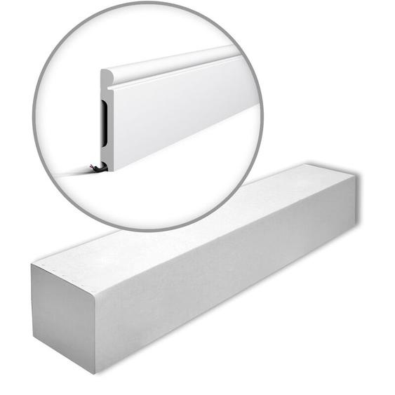 NMC FL4-box WALLSTYL Noel Marquet 1 carton 6 pièces Plinthe design intemporel classique blanc 12 m