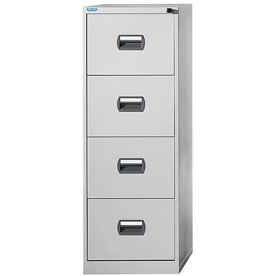 office akktiv Classeur pour dossiers suspendus - 1 rangée, 4 tiroirs gris clair - archivage armoire armoire darchivage armoire